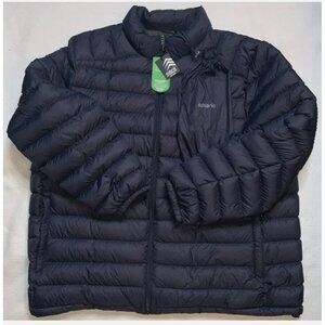 Solaris Mens Puffer Jacket Navy Blue Size 3XB